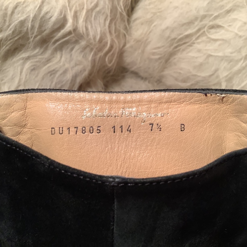 Salvatore Ferragamo Black Suede Boots - Picture 8 of 11